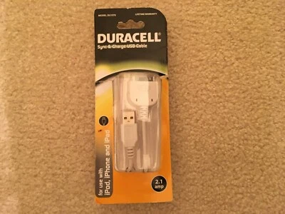 NUEVO SELLADO Duracell Sync & Charge Cable USB DU1578 Foto 1 de 4