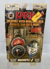 Vintage 1998 NHL Katch Tampa Bay Lightning Goalie Mask Helmet Medallions Irwin