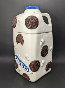 Vintage Schokolade Oreo "Keks und Vanille Füllung" Milch 1/2 Gallone Keksdose - Bild 1 von 6