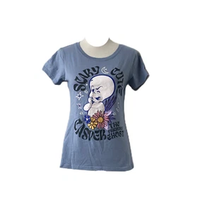 Girl's XL Shirt Casper the Friendly Ghost Blue Graphic Short Sleeve Crew Neck - Picture 1 of 7