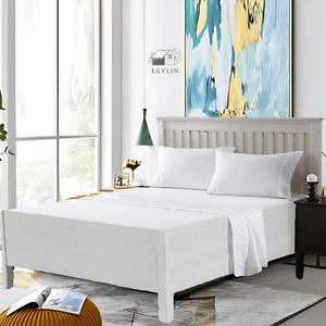 Premium Quality Attached Water Sheet Set Soft & Rich Feeling 1000TC Egypt Cotton - Picture 1 of 61