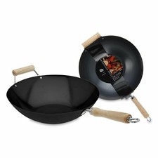 ToCi Wok Con 2 Manici In Legno 35cm Per Tutti I Piani Cottura 8711295499111