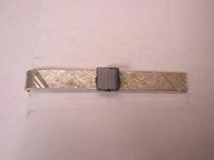 1-13/16" Genuine Lapis Lazuli Vintage SHIELDS Tie Bar Clip simple plain design - Picture 1 of 6