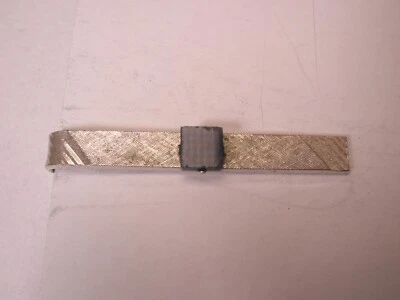 1-13/16" Genuine Lapis Lazuli Vintage SHIELDS Tie Bar Clip simple plain design - Image 1 of 4