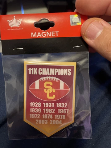USC Trojans 11X Champions Banner Magnet NCAA Cover