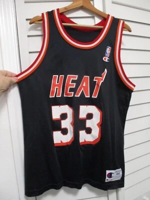 Alonzo Mourning Miami Heat vintage made USA black mesh jersey tank top 44 - Image 1 of 4