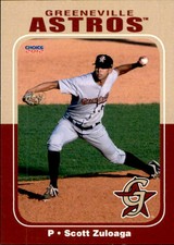 2012 Greeneville Astros Choice 30 Scott Zuloaga Phoenix Arizona AZ Baseball Card