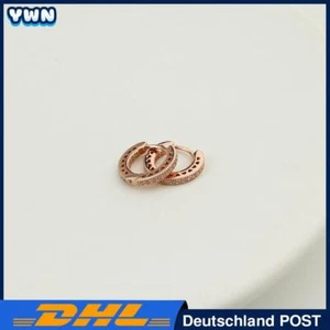 Elegante Ohrringe Roségold Herz Zirkonia Luxus Geschenk - Bild 1 von 6