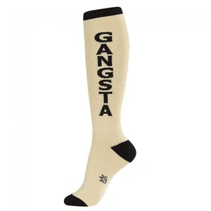 Calcetines altos hasta la rodilla caniche Gumball - Gangsta (brillo dorado) - unisex - Imagen 1 de 1