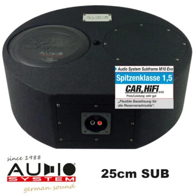 Audio System 400 Watt Subframe M10 EVO Subwoofer Reserverad Reserveradmulde - Bild 1 von 3