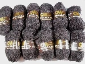 CM Himalaya Yarn Purple/Black Mixed Fibers 1.75 oz each Lot of 11 Skeins B - Picture 1 of 6