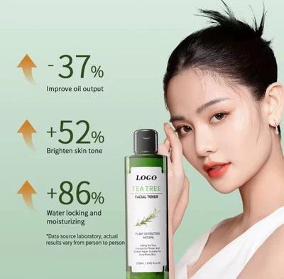 2pcs Tea Tree Skin Clearing Facial Wash Mattifying Toner 2x 250ml Original UK - Image 1 of 4