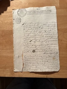 Italy Italian One page Document From 1673 352  Years Old - Picture 1 of 3