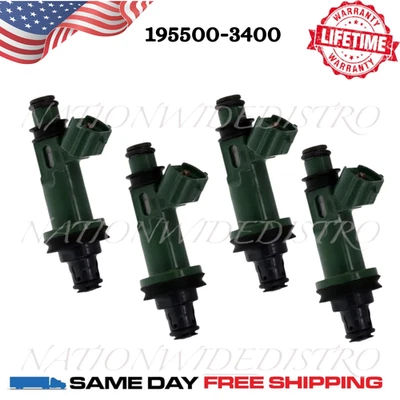 4x Inyectores de combustible Denso OEM para 96-01 Subaru Impreza Legacy Outback 195500-3400 Foto 1 de 4