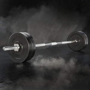Everfit 48kg Barbell Set Weight Plates Bar Lifting Bench 168cm - Picture 1 of 8