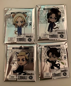 Attack on Titan Katze Erwin Levi Hange Annie Mini Acryl Ständer Rollo US VERKÄUFER - Bild 1 von 5