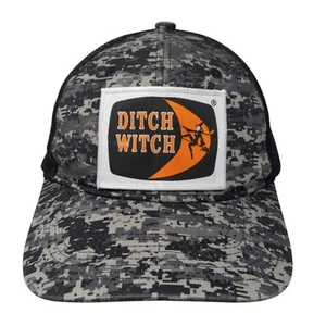 Ditch Witch Snapback Trucker Hat Multicolor Camo One Size Mesh Back - Picture 1 of 9