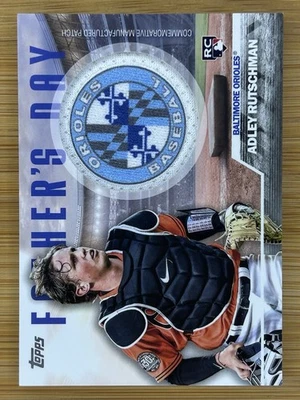 2023 Topps Father's Day Commemorative Team Patches Adley Rutschman RC- Orioles - Image 1 of 2