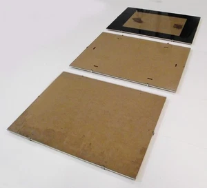 3 Stück rahmenlose Bildhalter klarglas Hartfaser 42 (40) x 30 x 0,5 cm - Bild 1 von 5