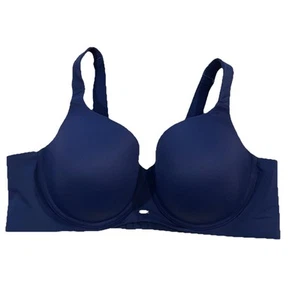 Lane Bryant Cacique leicht gefütterter Balconette Bügel BH Gr. 46D marine - Bild 1 von 10