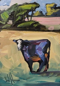 New Framed Farm Art Painting Impressionism Pastoral Vintage Style Studio Hawkins - Picture 1 of 7