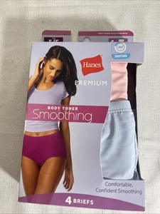 4 Stück Hanes Premium Damengröße 5/S körperbetonend leicht glättend Slip Unterwäsche - Bild 1 von 3