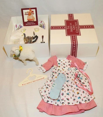 American Girl Pleasant Company Felicity Spring Outfit Posie Lamb Chocolate Set - Image 1 of 4