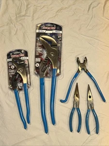 Lote de alicates de bloqueo de canal ranura de lengua de mandíbula recta 16,5” 460 12” 440 9” 350s... - Imagen 1 de 21