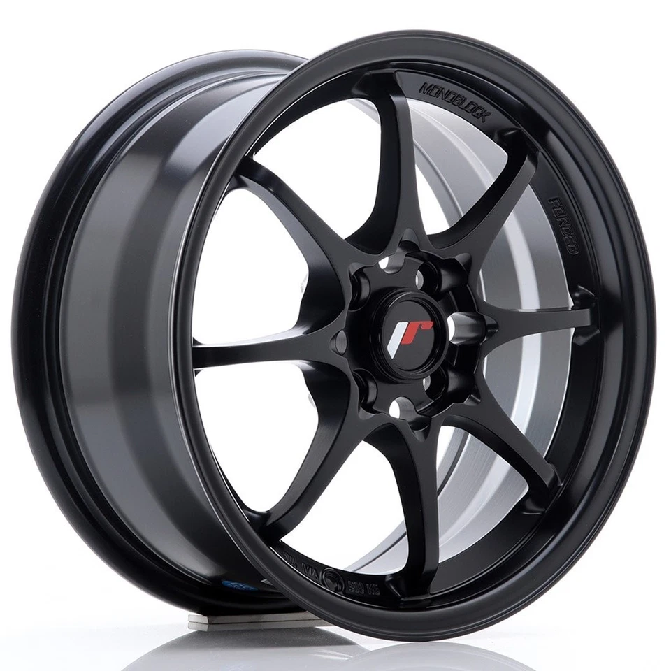 Cerchio Japan Racing in Lega JR5 15x7 ET35 4x100 Nero Opaco - Ruote JR Wheels - - Image 1 of 1