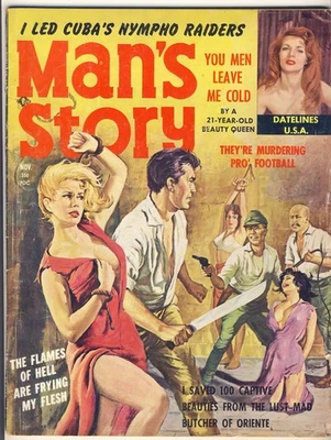 MAN'S STORY - November 1960 / Mens Adventure Magazine Foto 1 de 4