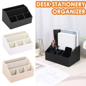 Remote Control Holder Leather Remote Control Organizer with 5 Compartments beuay - Picture 1 of 27