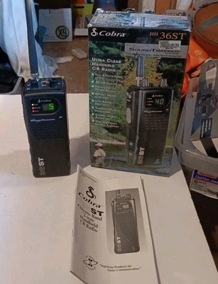 Cobra 36ST Sound Tracker Hand  Walkie Talkie Scanner ĹRX/TX 40  Channels As-is - Image 1 of 4