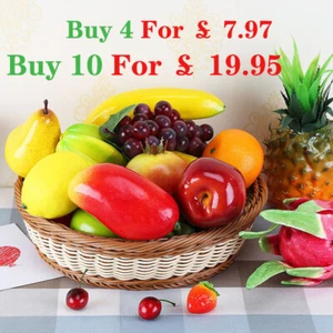 Lifelike Artificial Plastic Fruit Vegetables Kitchen Home Display Party Decor UK - Picture 1 of 18