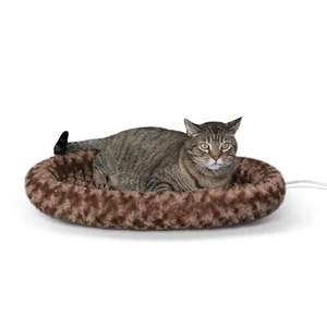 Heated Thermo-Kitty Fashion Splash Indoor Cat Bed Orthopedic Foam Base Heated... - Picture 1 of 8