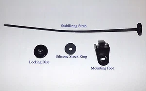 2 RADIATOR ELECTRIC FAN MOUNTING KITS STRAP ZIP TIE INTERCOOLER TRANS OIL COOLER - Picture 1 of 2