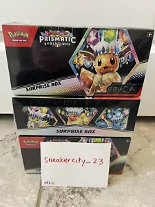 🔥 Pokemon Prismatic Evolutions Surprise Box Tcg S&V Neu & Sealed Fast Ship - Bild 1 von 9