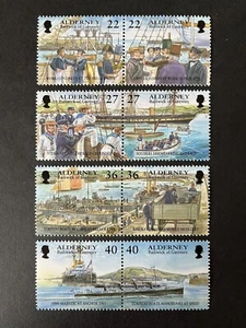 ALDERNEY 2001 MNH GARRISON ISLAND 5th SERIES ROYAL NAVY STAMP SET - Picture 1 of 1