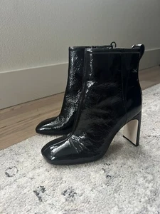 $595 Rag & Bone Ellis charol botines negros talla 37 - Imagen 1 de 9