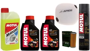 MOTUL OIL SERVICE KIT 10w50 & AIR FILTER for GASGAS MC250F 2021 - 2022 - Picture 1 of 1