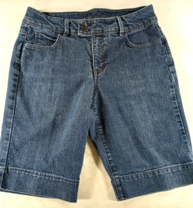 Code Bleu Size 10 Long Denim Shorts Bermuda Length Women’s - Picture 1 of 6