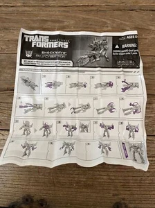 transformers fall of cybertron shockwave instructions only - Picture 1 of 1