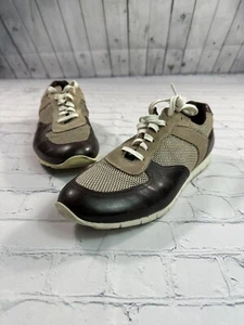 Donald J. Pliner Mens Hanley-MM Lace Up Low Top Sneaker Shoes Brown Size 9.5 - Picture 1 of 9