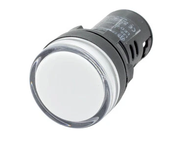 ALPINETECH L22 ATI White LED Pilot Panel Indicator Light 22mm 110V 120V AC