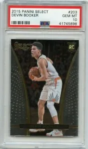 2015-16 Panini Select DEVIN BOOKER Courtside rc rookie #203 PSA 10 Gem Mint - Picture 1 of 1