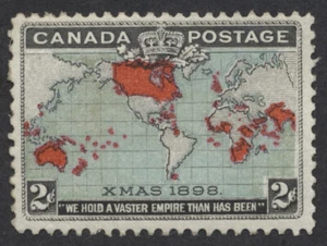 Canada #86 2c Map Stamp Mint OG Fine Centered - Picture 1 of 3