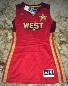 ADIDAS 2011 WEST All Star Game Red S/L Basketball Jersey NEW Womens S M L 2XL - Picture 1 of 5