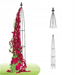 Rankhilfe Spalier Rosenbogen Blumenbeet Unterstützung 150cm Rost Rankgerüst - Bild 1 von 4
