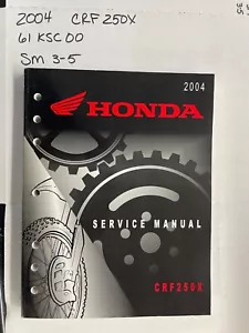 2004  Honda CRF250X SERVICE MANUAL 61KSC00  SM3-5 - Picture 1 of 1