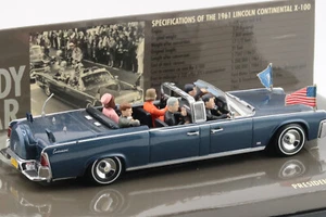 MINICHAMPS * LINCOLN CONTINENTAL PRESIDENTE KENNEDY * 1:43 * IMBALLO ORIGINALE - Foto 1 di 7