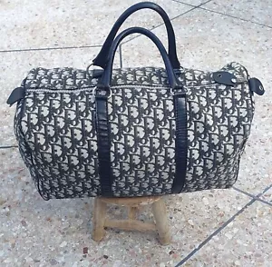 Borsa a mano da viaggio CHRISTIAN DIOR modello Trotter tela pelle - Foto 1 di 14